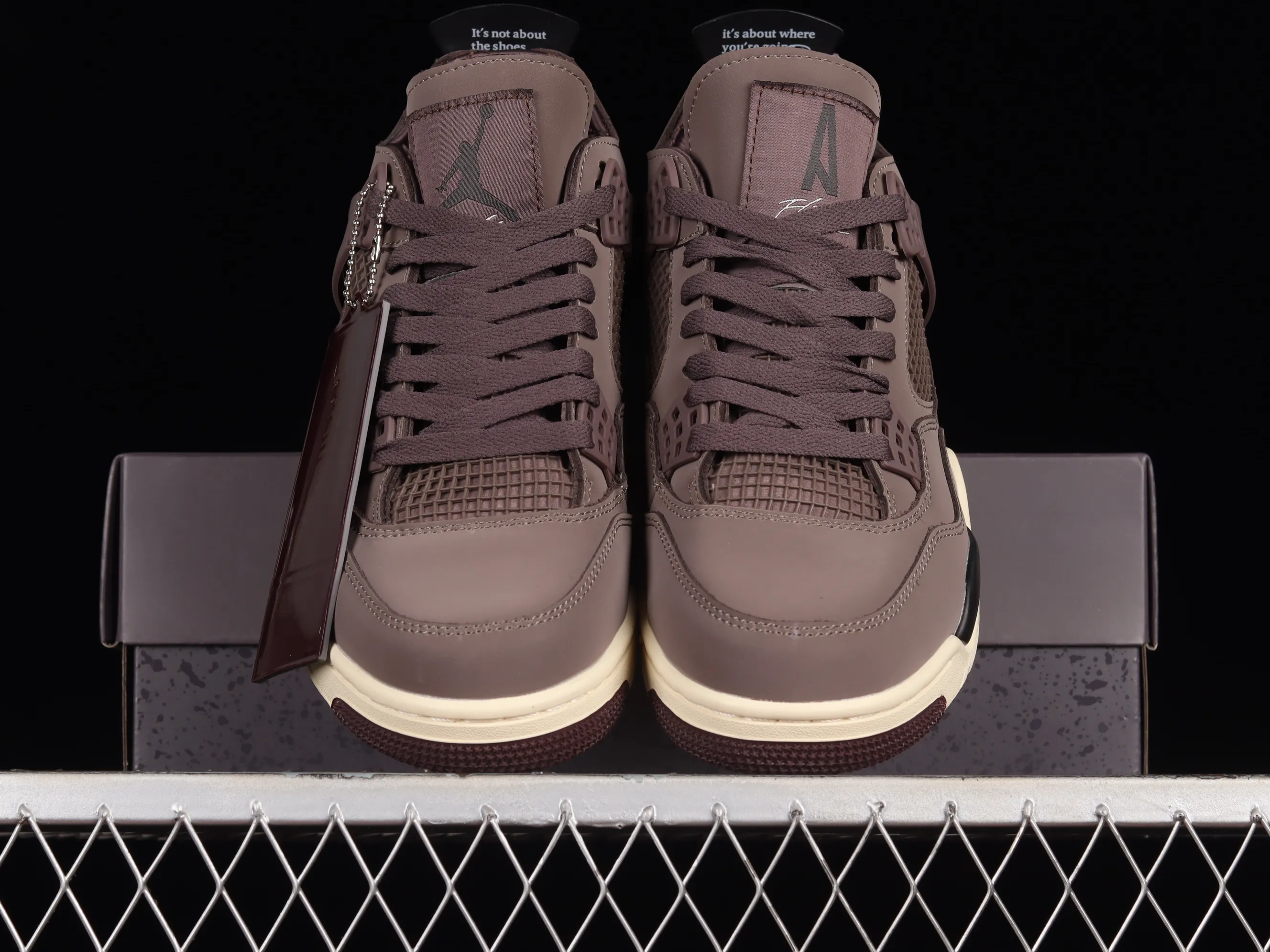 All categories Air Jordan Jordan series basketball shoes Air Jordan 4 A Ma Maniére x Air Jordan 4 "Violet Ore" AJ4 Joe 4 joint model Burgundy red DV6773-220